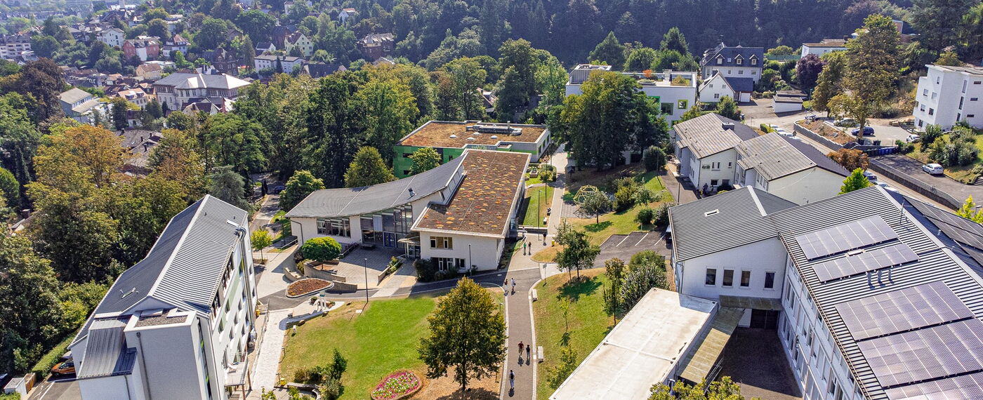 Der blistaCampus au der Luft aus Richtung Nordwest.